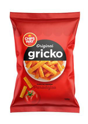 Gricko - Flips tomato 100g BEST BEFORE:01/05/2024