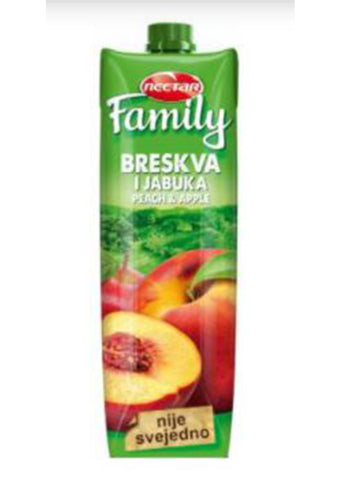 Nectar Family juice-  Peach & apple 1L