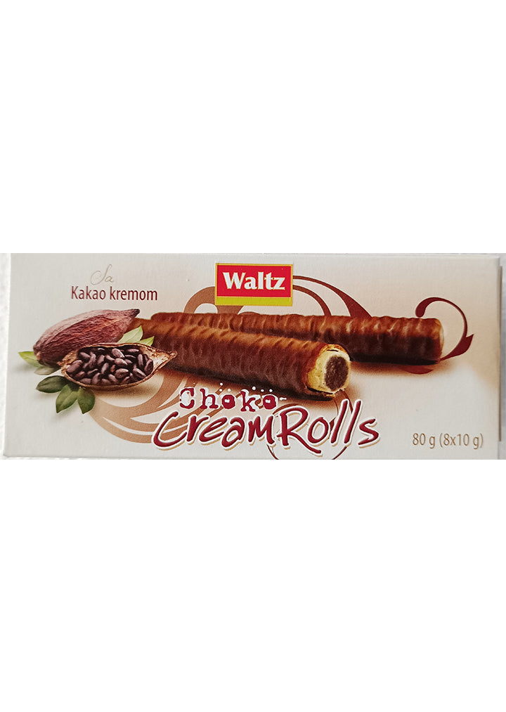 Waltz - Choco cream rolls with cocoa cream 80g best before:25/01/24