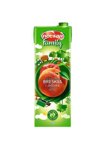 Nectar - Family peach & apple juice 1,5L