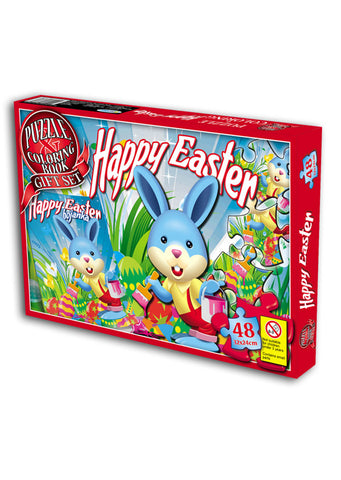 Easter - Puzzle coloring book gift set