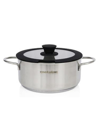 Metalac REA INOX shallow pot 16cm/1.4lit