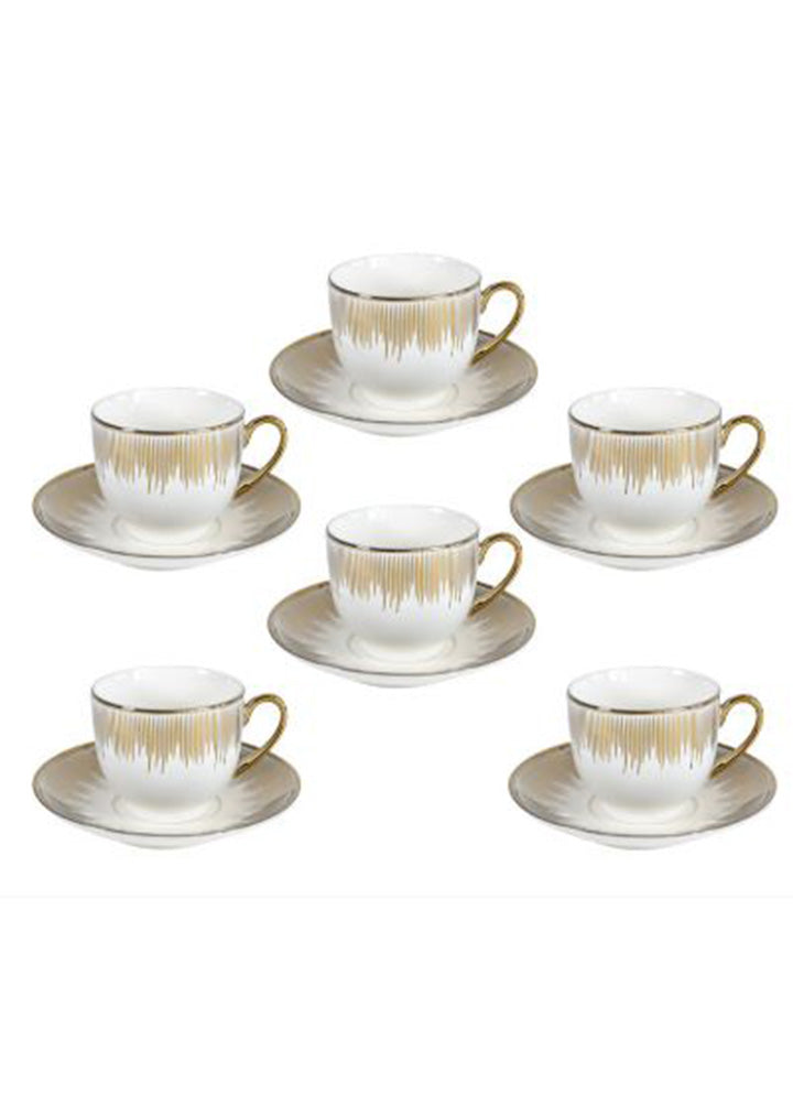 Sigma - Porcelain coffee set 6/1 Gold line (180ml)