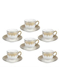 Sigma Porcelain coffee set 6/1 Gold line (180ml)