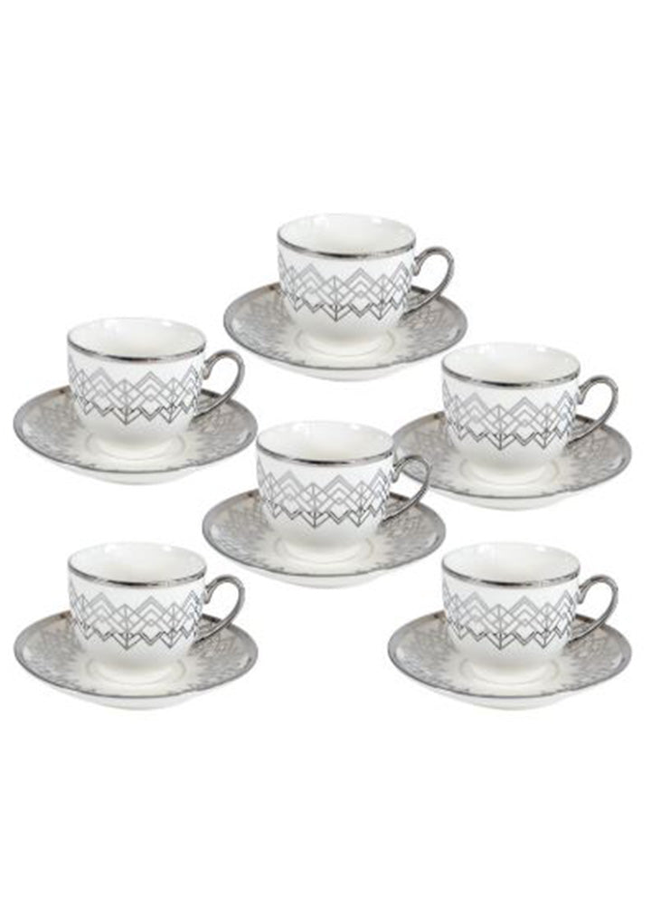 Sigma - Porcelain coffee set 6/1 Silver (180ml)