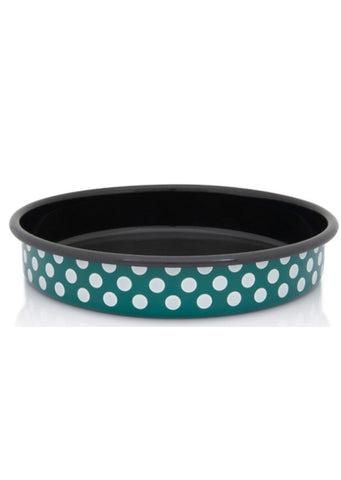Metalac GREEN WHITE DOT classic pan 28cm