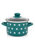 Metalac GREEN WHITE DOT deep pot 16cm/2lit