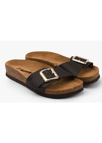 Leon Womens Slippers Black No.40
