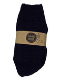 Wool Art Unisex knitted socks (one size) Navy
