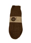 Wool Art Unisex knitted socks (one size) Brown