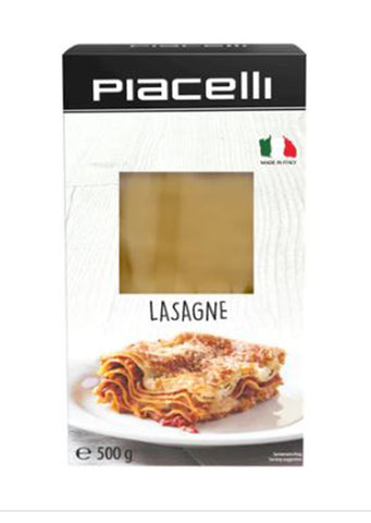 2 X Piacelli Pasta lasagne sheets 500g BB:01/02/2025