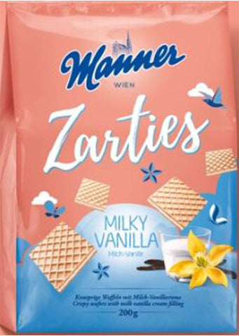 Manner Zarties Milky Vanilla 200g
