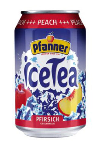 Pfanner Icetea peach can 330ml