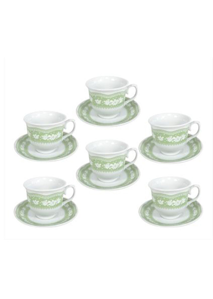 Sigma - Porcelain coffee set green 6/1 (160ml)