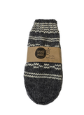 Wool Art Unisex knitted socks (one size) Grey with a pattern