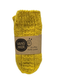 Wool Art Kids knitted socks Yellow (one size)