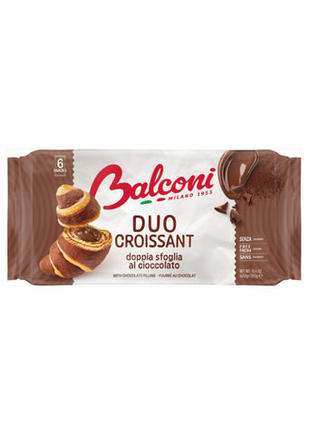 Balconi Croissant Duo Chocolate (6X50g) 300g BEST BEFORE 28/06/2025
