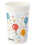 Plastic Deco Plus cup 0.33L 4/1 Balloons