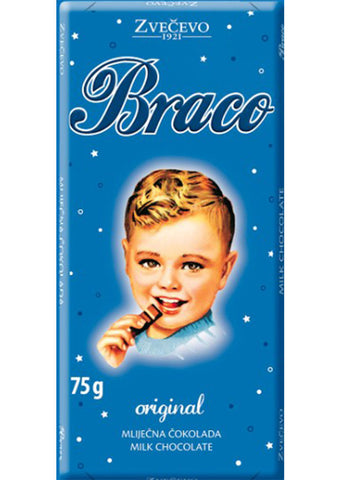 Zvecevo Braco Milk chocolate 75g