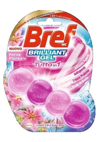 Bref Brilliant gel Rosa toilet freshener