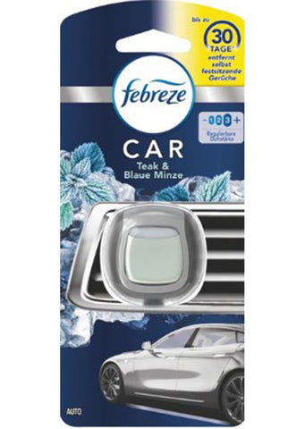 Febreze Car Air Freshener Teak & Blue Mint 2ml