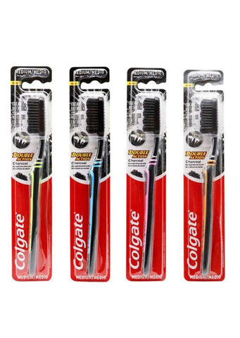 Colgate toothbrush Double action Charcoal Medium