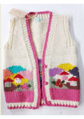 Wool Art Children's knitted vest ONE SIZE