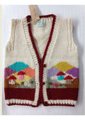 Wool Art Children's knitted vest ONE SIZE