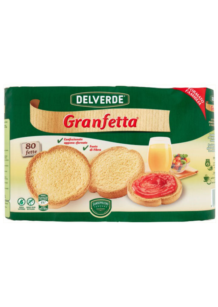 Delverde Granfetta bread slice x 80 600g