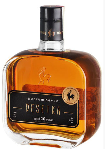 Podrum Pevac DESETKA plum brandy 40% vol. Alcohol 700ml