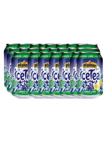 Pfanner Icetea lemon-lime can 330ml X 24pk