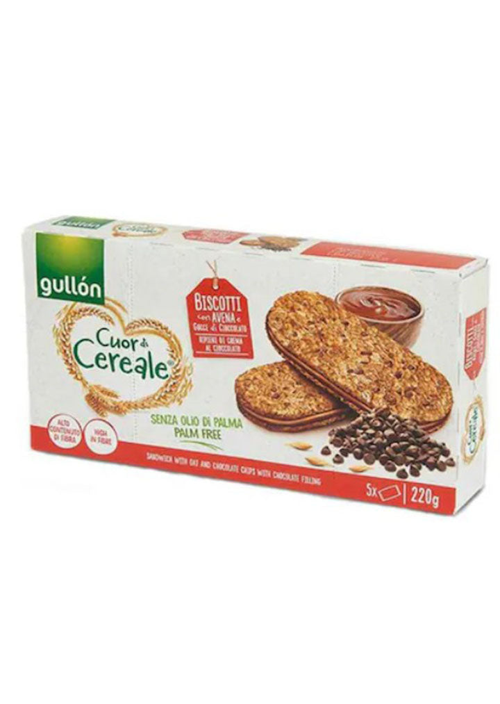 Gullon biscuit with oat and chocolate chips 220g
