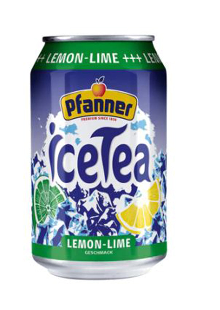 24 X Pfanner - Icetea lemon-lime can 0.33l