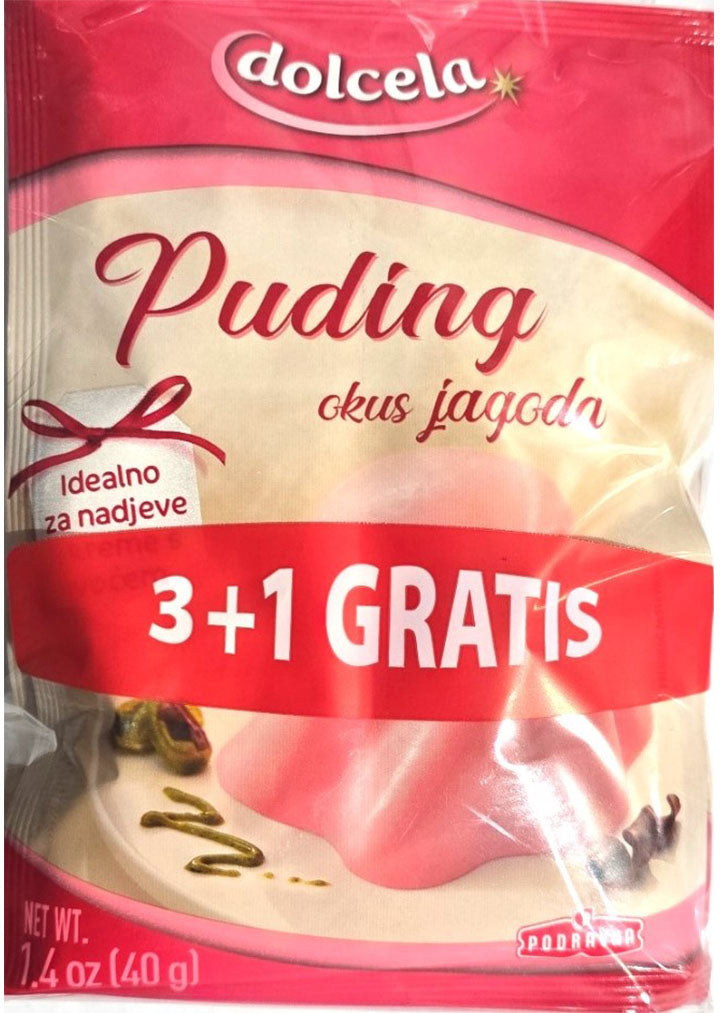 Podravka  Dolcela Strawberry pudding 3+1 160g BB:28/05/2025