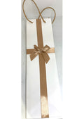 Gift bag 35x10cm bottle with satin bow