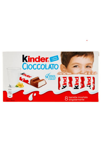 Kinder bars 8pcs 100g