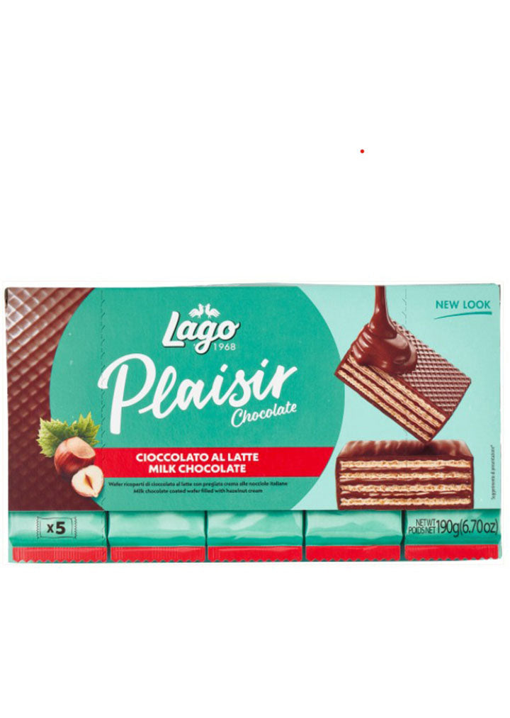 Lago Wafers Plaisir Milk 190g 5pk
