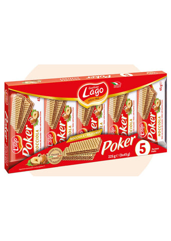 Lago Wafers Poker Nocciola 5x45g