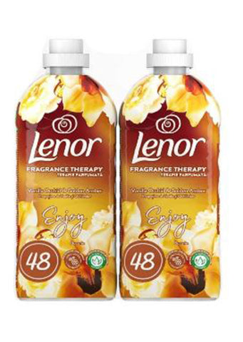 2 X 1.2L  Lenor Vanilla Orchid & Golden Amber softener