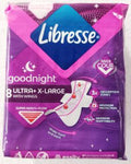 Libresse Goodnight 8 ultra + X-Large