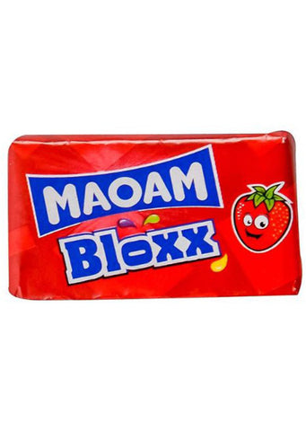 Maoam Bloxx Chewy Fruit Candy Strawberry 22g