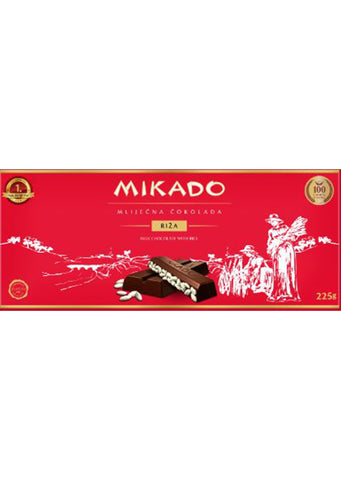 Zvecevo Mikado chocolate with rice 225 gr