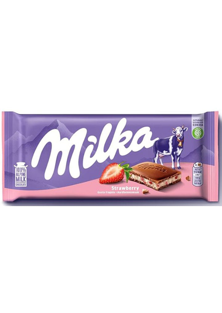 Milka Chocolate Strawberry 100g