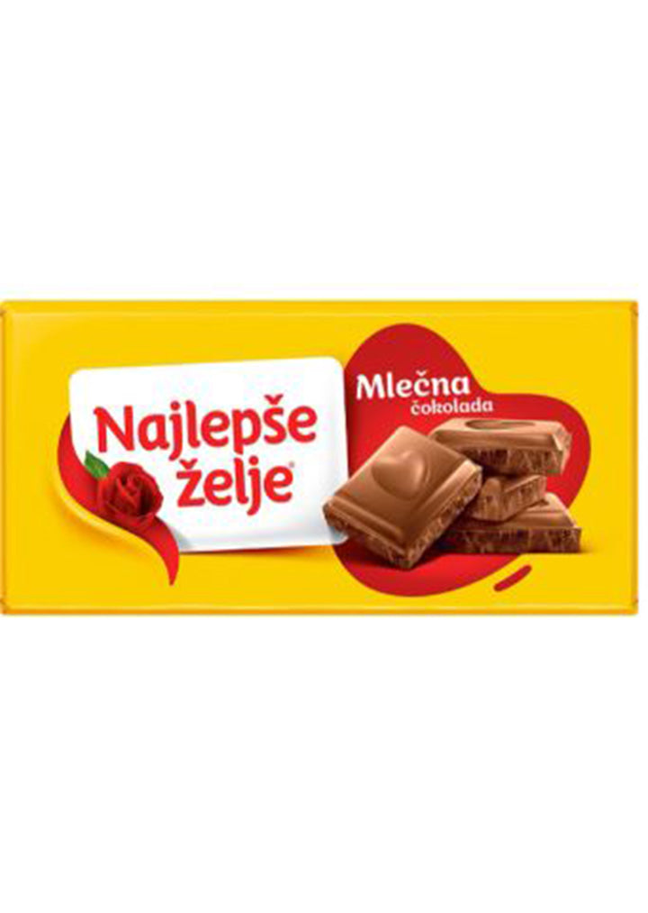 Najlepse zelje Milk chocolate 200g BB:25/04/2025
