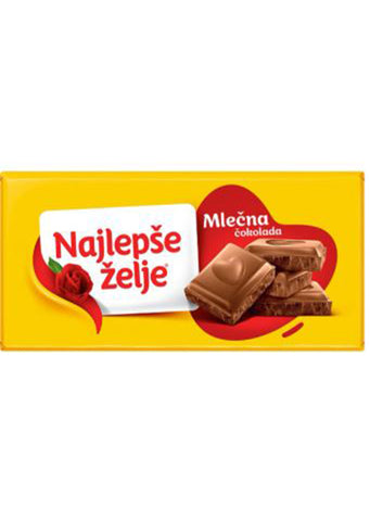 Najlepse zelje Milk chocolate 200g BB:25/04/2025