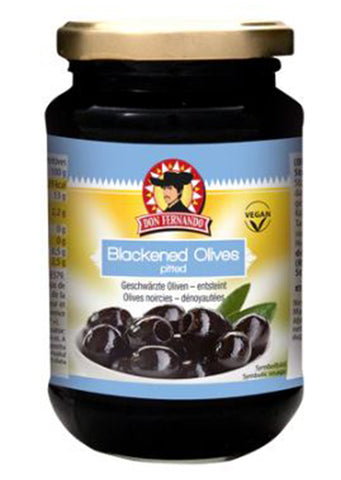 Don Fernando Blackened olives – pitted 350g