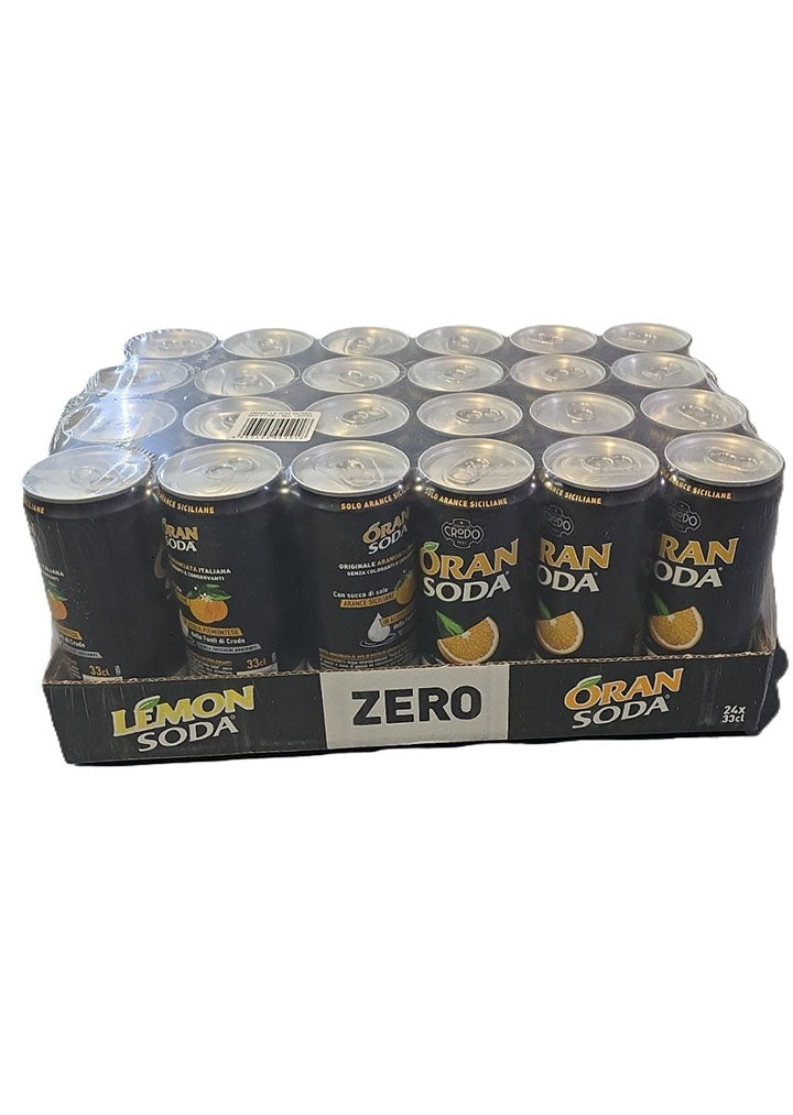 Crodo Oran soda Orange ZERO can 330ml X 24pk