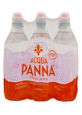 PANNA Toscana natural mineral water 750ml X 6pk (BOX)