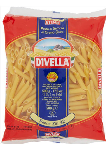 Divella Penne Ziti pasta No.32 500g