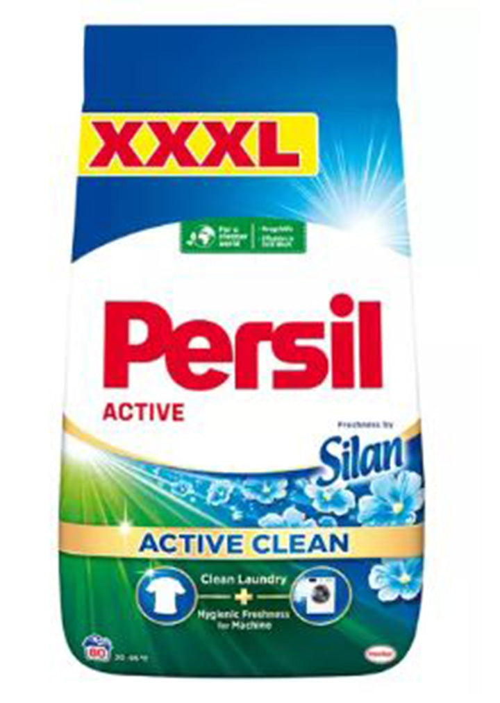Persil - Powder detergent Active clean with Silan 7.2kg
